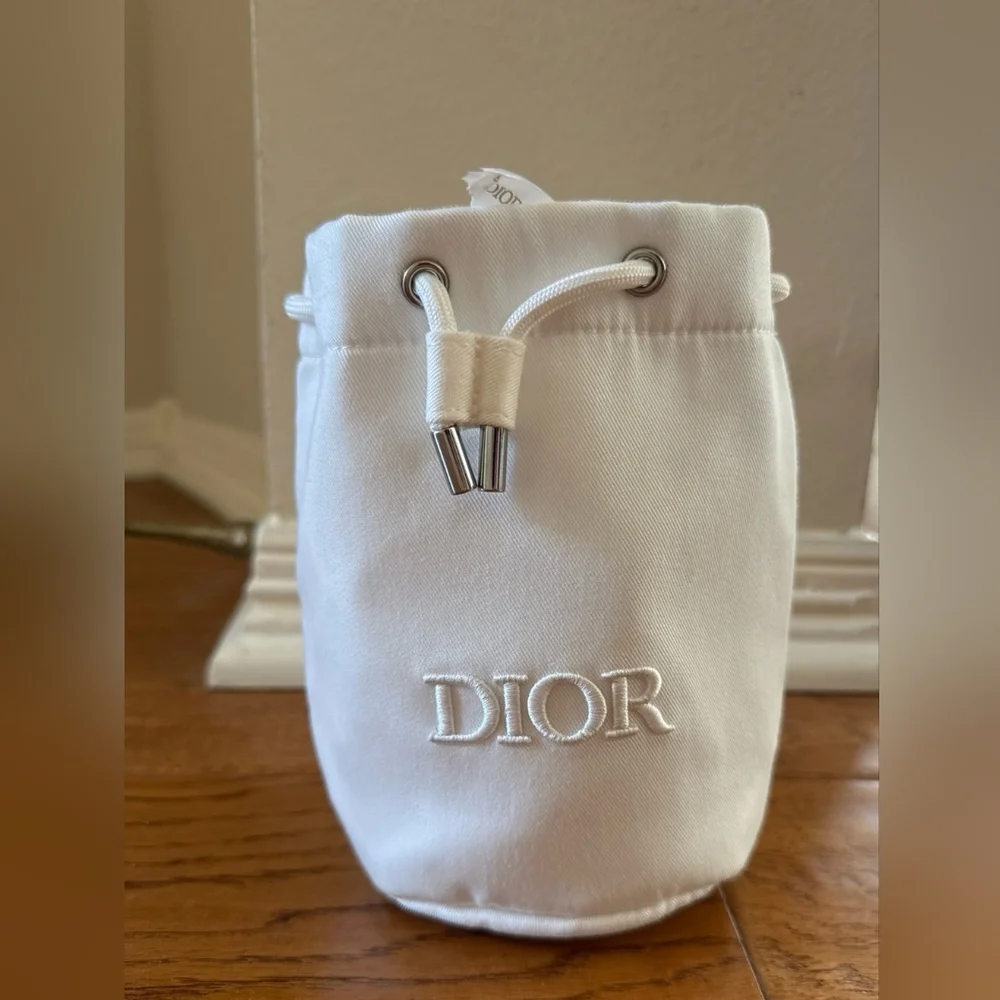 Dior Cream Drawstring Cosmetic Bag - Picture 7 of 7